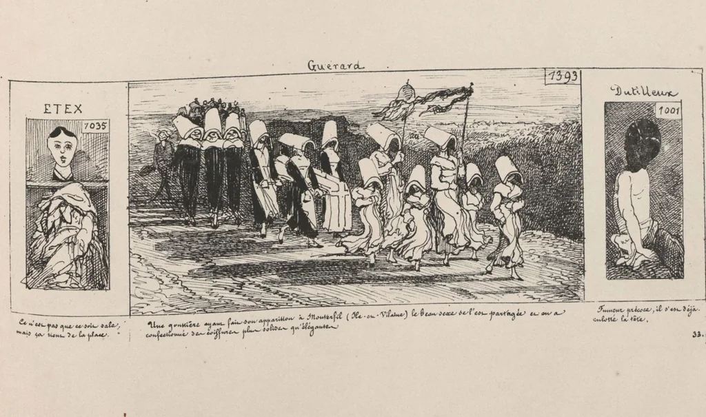 An illustration from Album caricatural : Salon de 1861 / par Galletti, 1861, leaf 37
