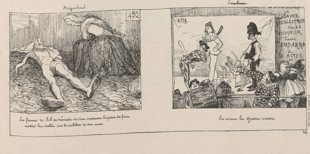 An illustration from Album caricatural : Salon de 1861 / par Galletti, 1861, leaf 38