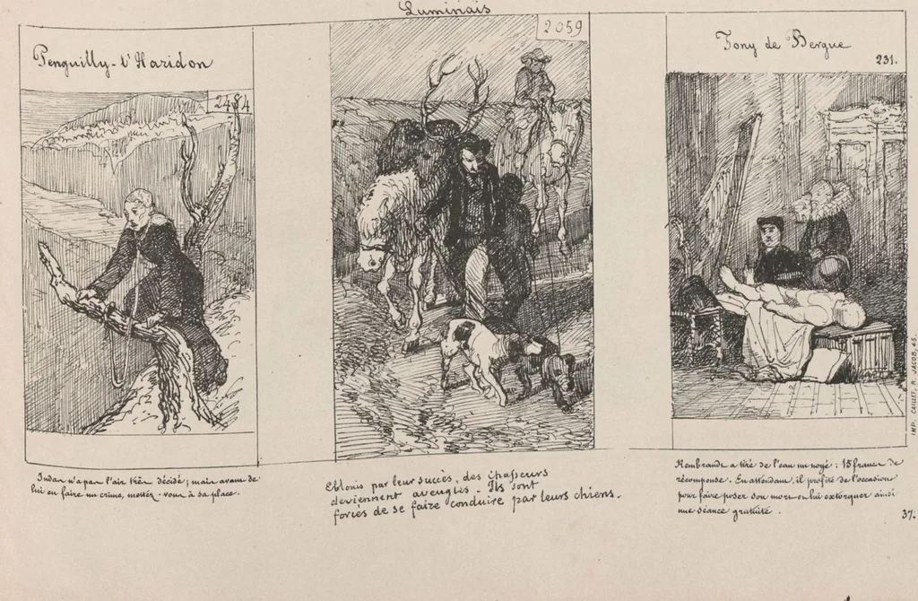 An illustration from Album caricatural : Salon de 1861 / par Galletti, 1861, leaf 41
