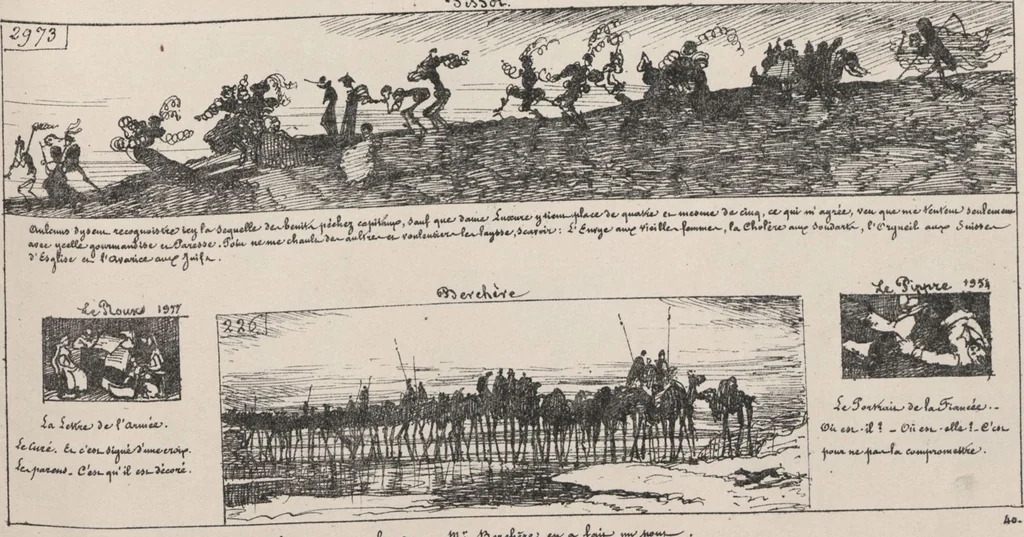 An illustration from Album caricatural : Salon de 1861 / par Galletti, 1861, leaf 44