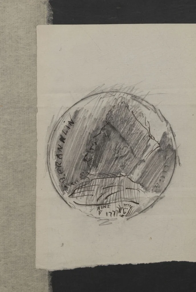 An illustration from A sort of catalogue of part of my Americanesque collection, in parts, between 1840-1885, 1840, leaf 205