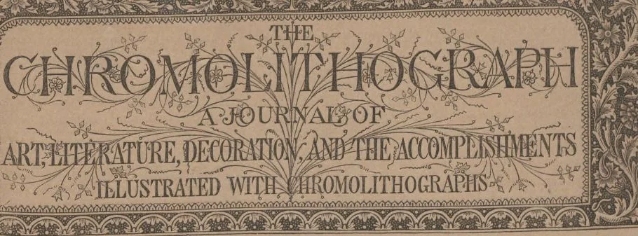 An illustration from The Chromolithograph : Volume 1, Number 6 (December 28, 1867), 1867, leaf 1