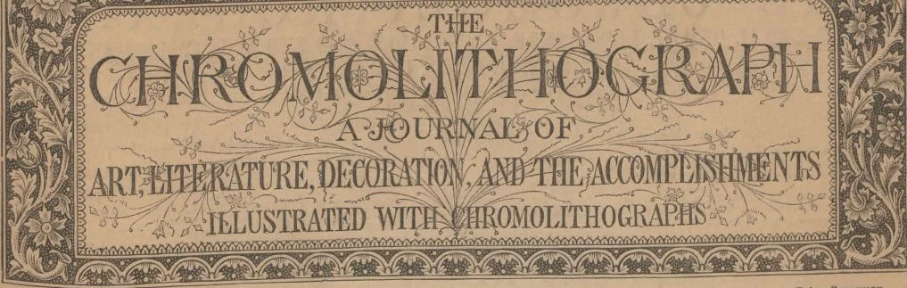 An illustration from The Chromolithograph : Volume 1, Number 8 (January 11, 1868), 1868, leaf 1