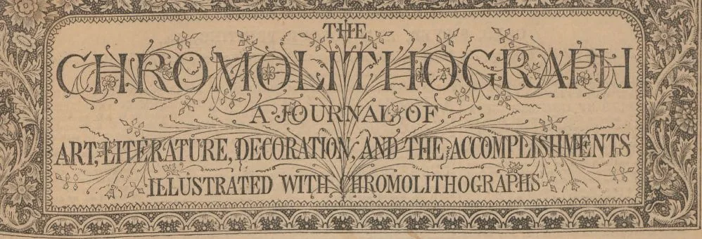An illustration from The Chromolithograph : Volume 1, Number 9 (January 18, 1868), 1868, leaf 1
