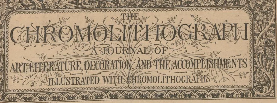 An illustration from The Chromolithograph : Volume 1, Number 10 (January 25, 1868), 1868, leaf 1