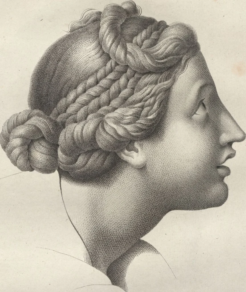 An illustration from Collections de têtes d'expressions représentant les différentes passions de l'ame : dessinées d'après les tableaux du Musée central des arts de Paris / par Jph. et Ane. Sauvage dit Lemire dédiées au citoyen Chaptel, ministère de l'Interior par J.J.F. Tassaert, 1803, leaf 41
