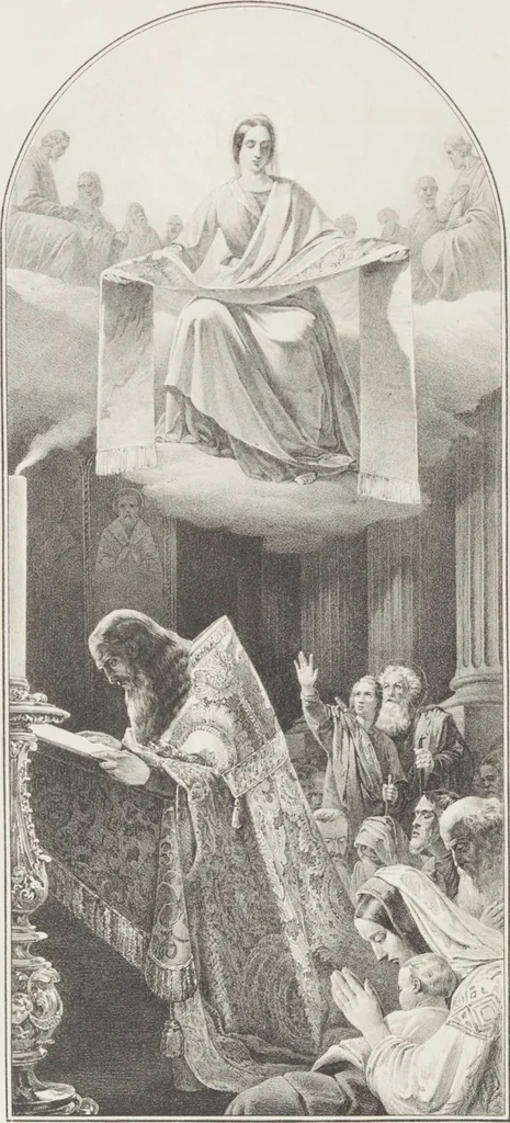 An illustration from L'Artiste russe, revue des beaux-arts et de la littérature : [1847, Volume 3] / rédigée par une société d'artistes et d'hommes de lettres et publiée par J.Guillou, 1847, leaf 176