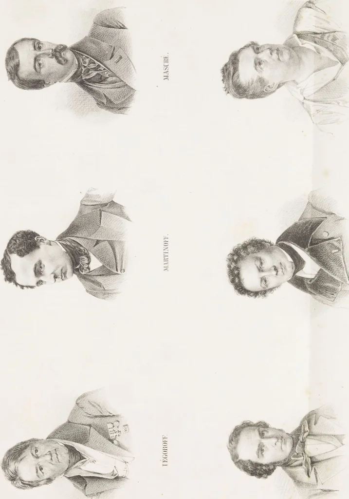 An illustration from L'Artiste russe, revue des beaux-arts et de la littérature : [1847, Volume 3] / rédigée par une société d'artistes et d'hommes de lettres et publiée par J.Guillou, 1847, leaf 355