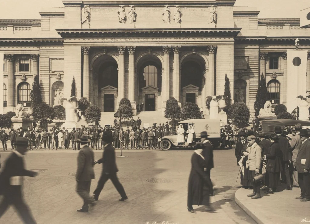 An illustration from [Decorations in the city of New York to honor and welcome the Japanese commission, Sept. 27, 28, 29, 1917 / phot. by Wurts brothers], 1917, leaf 15