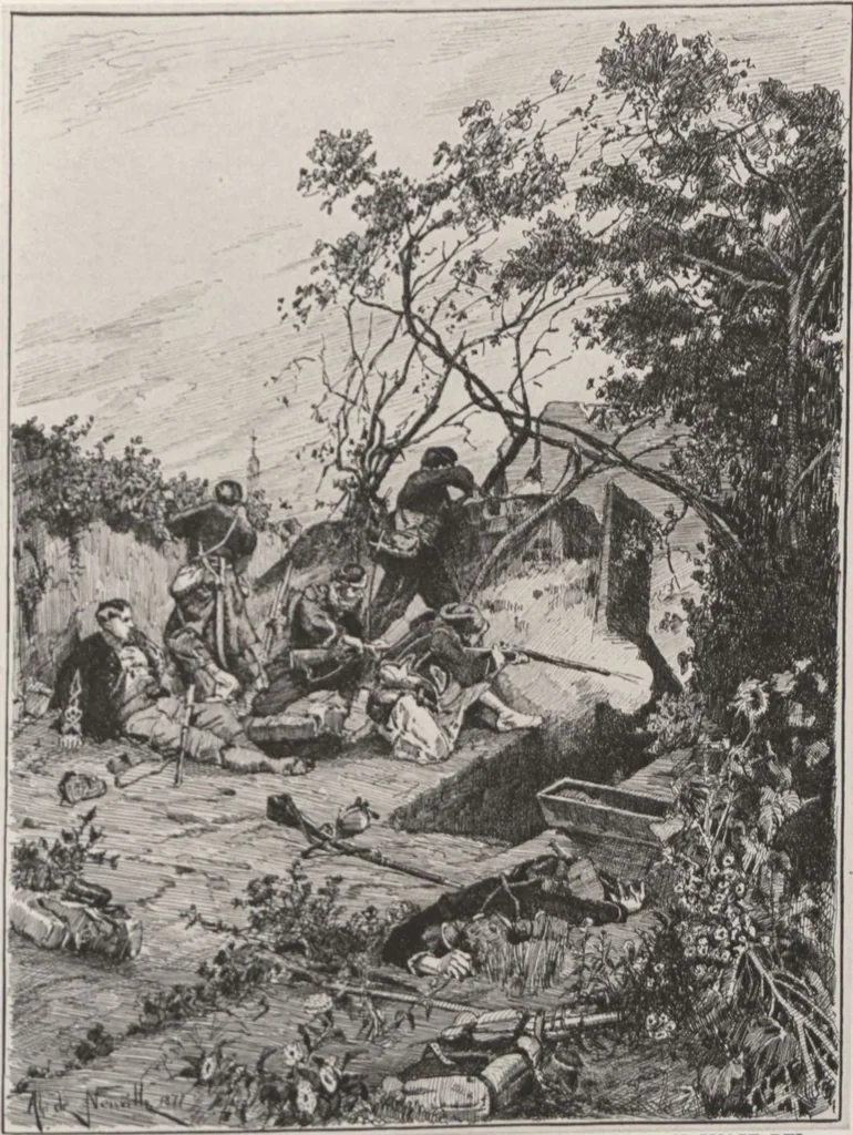 An illustration from A catalogue of [his collection of] ... paintings / ill. by Harry Chase, 1880, leaf 40