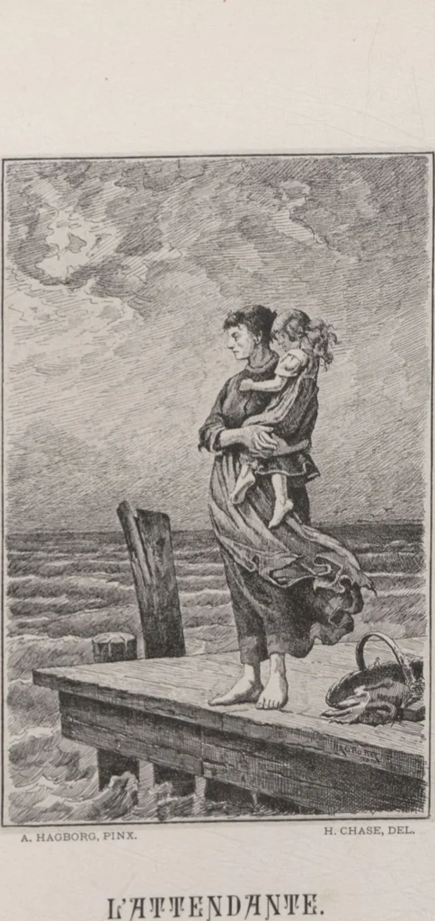 An illustration from A catalogue of [his collection of] ... paintings / ill. by Harry Chase, 1880, leaf 46