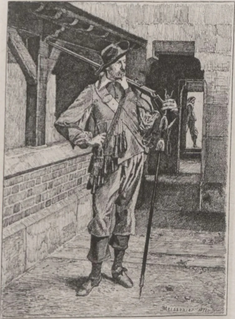 An illustration from A catalogue of [his collection of] ... paintings / ill. by Harry Chase, 1880, leaf 58