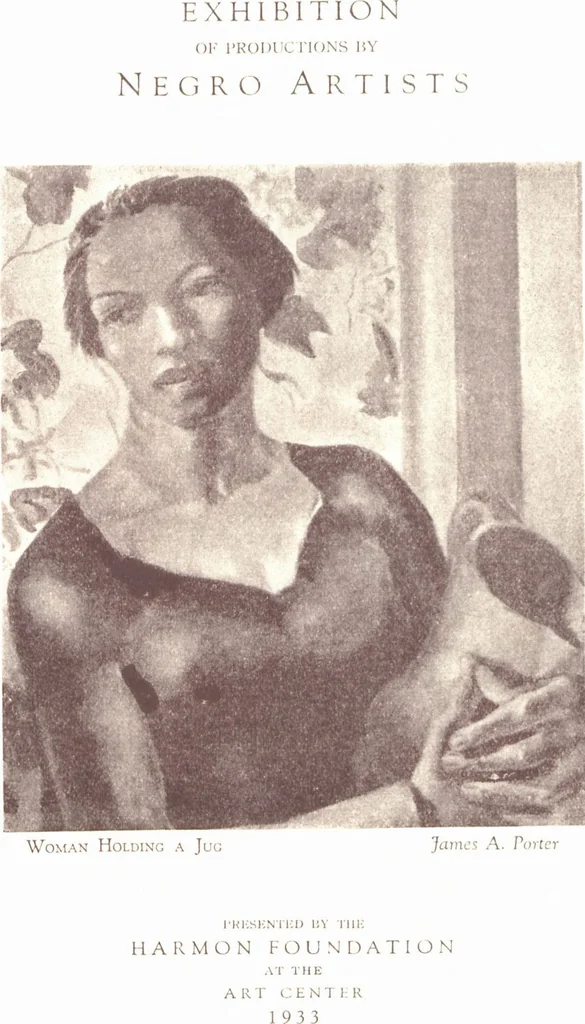 An illustration from Exhibition of work by Negro artists / presented by the Harmon Foundation in cooperation with the National Alliance of Art and Industry at the Art Center, 1933, leaf 1