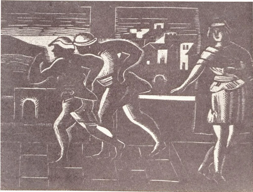 An illustration from Exhibition of work by Negro artists / presented by the Harmon Foundation in cooperation with the National Alliance of Art and Industry at the Art Center, 1933, leaf 34