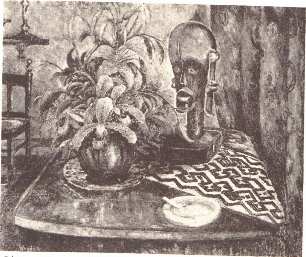 An illustration from Exhibition of work by Negro artists / presented by the Harmon Foundation in cooperation with the National Alliance of Art and Industry at the Art Center, 1933, leaf 8