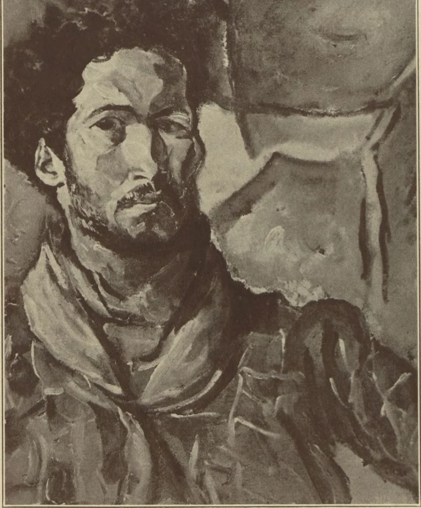 An illustration from Exhibit of fine arts by American Negro artists / presented by the Harmon Foundation and the Commission on Race Relations, Federal Council of Churches, 1930, leaf 1