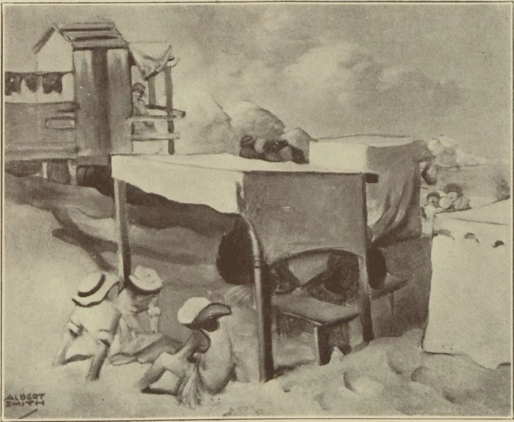 An illustration from Exhibit of fine arts by American Negro artists / presented by the Harmon Foundation and the Commission on Race Relations, Federal Council of Churches, 1930, leaf 11