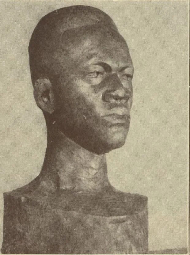 An illustration from Exhibit of fine arts by American Negro artists / presented by the Harmon Foundation and the Commission on Race Relations, Federal Council of Churches, 1930, leaf 14