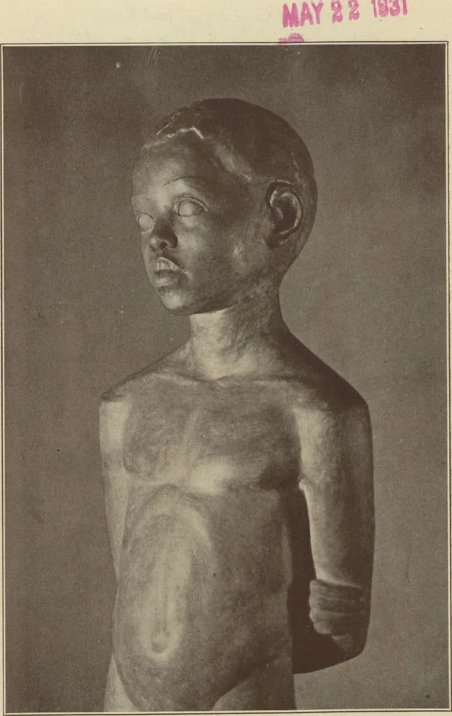 An illustration from Exhibit of fine arts by American Negro artists / presented by the Harmon Foundation and the Commission on Race Relations, Federal Council of Churches, 1930, leaf 16