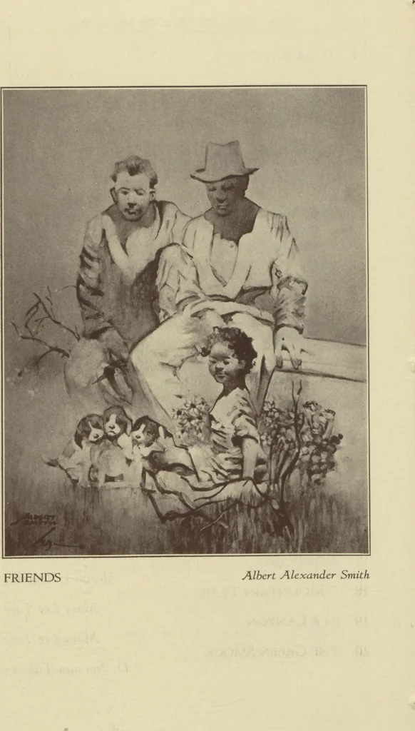 An illustration from Exhibit of fine arts by American Negro artists / presented by the Harmon Foundation and the Commission on Race Relations, Federal Council of Churches, 1930, leaf 4