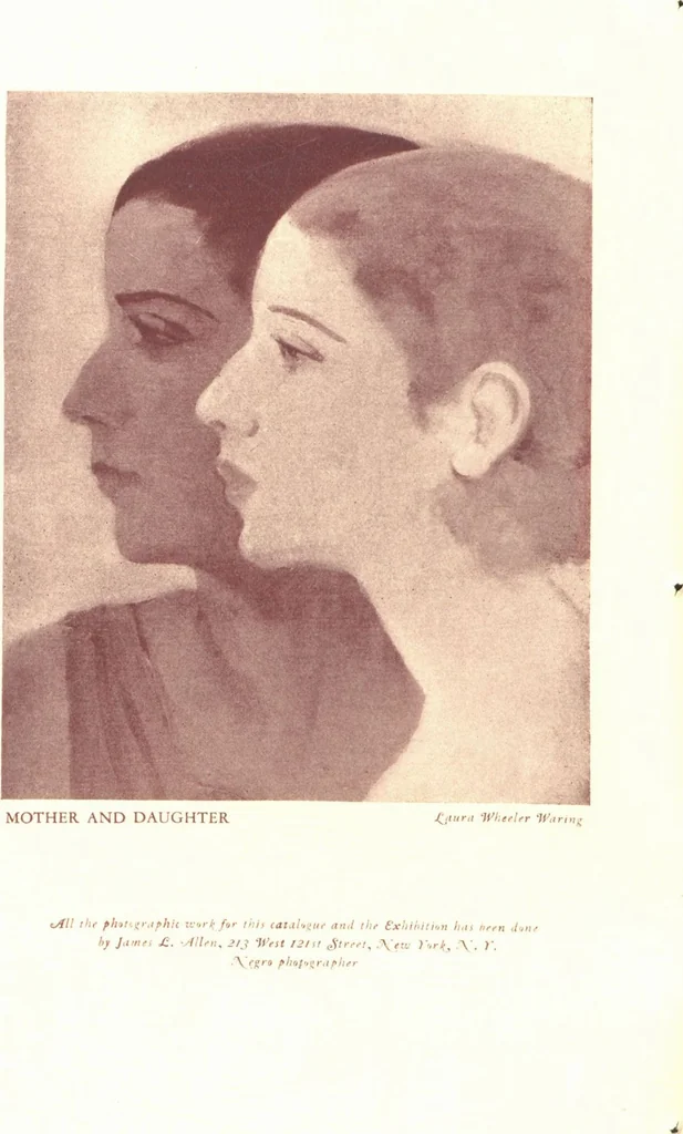 An illustration from An exhibition of the work of Negro artists / presented by the Harmon Foundation at the Art Center, 1931, leaf 2