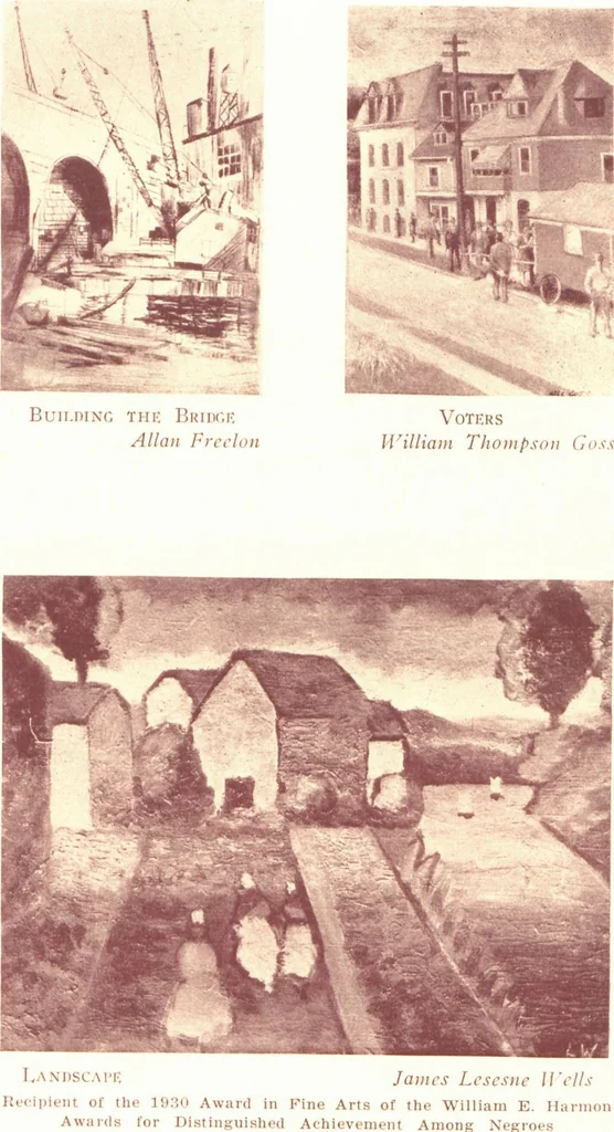 An illustration from An exhibition of the work of Negro artists / presented by the Harmon Foundation at the Art Center, 1931, leaf 32