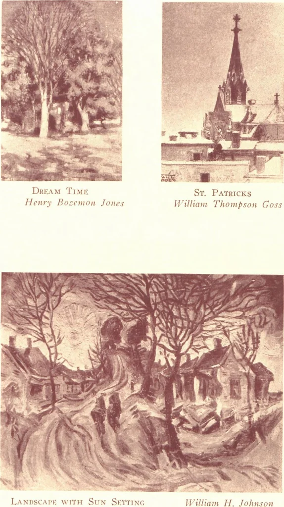 An illustration from An exhibition of the work of Negro artists / presented by the Harmon Foundation at the Art Center, 1931, leaf 34