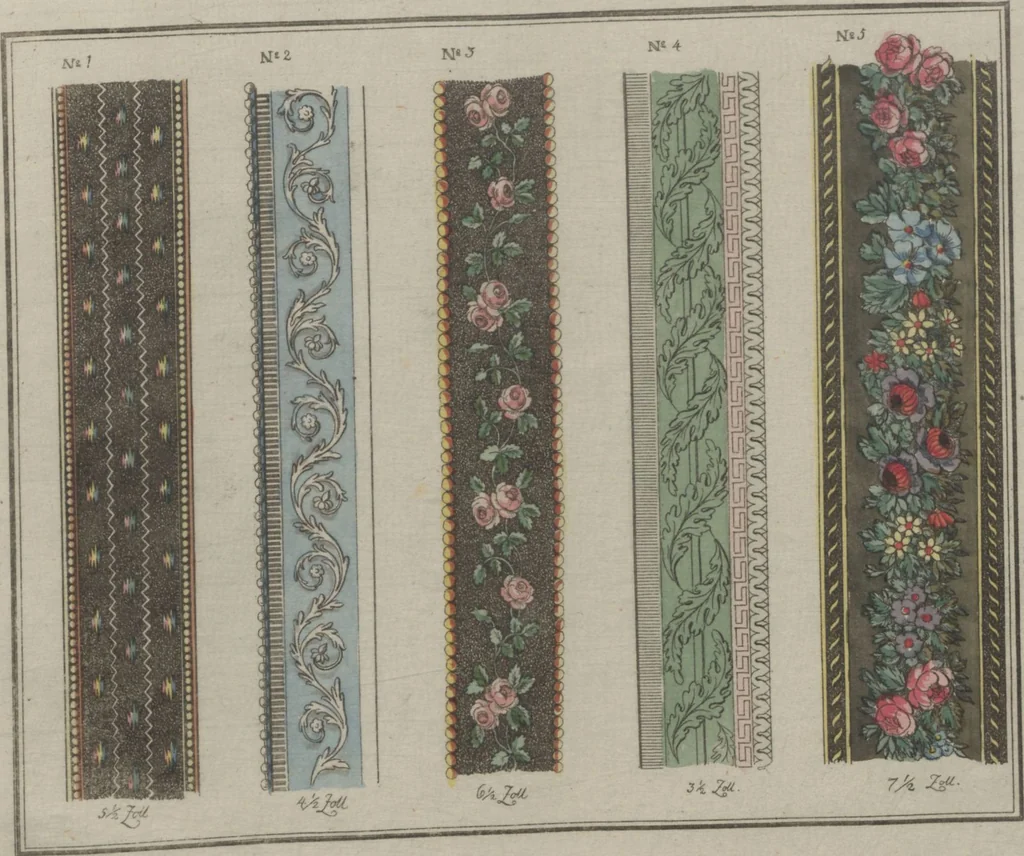 An illustration from Muster zu Zimmer-Verzierungen und Ameublements [Volume 2], 1794, leaf 49