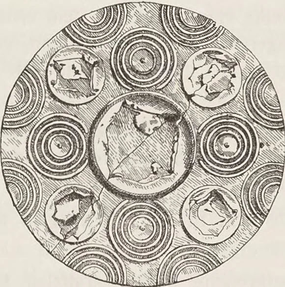 An illustration from Beschreibung römischer Altertümer [volume 1] / gesammelt von Carl Anton Niessen, 1911, leaf 187