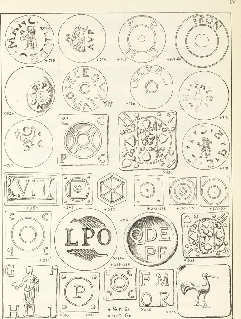 An illustration from Beschreibung römischer Altertümer [volume 2] / gesammelt von Carl Anton Niessen, 1911, leaf 111