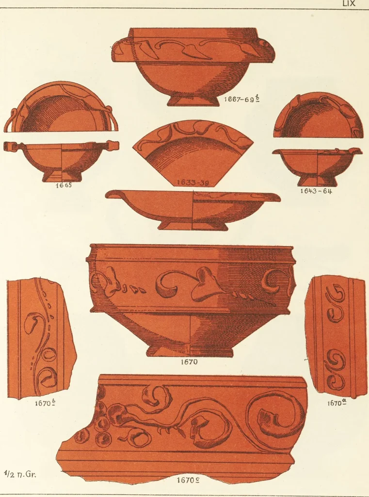 An illustration from Beschreibung römischer Altertümer [volume 2] / gesammelt von Carl Anton Niessen, 1911, leaf 119