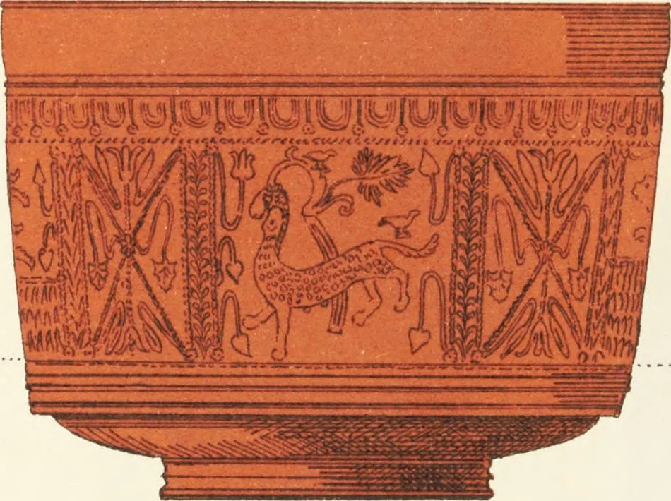 An illustration from Beschreibung römischer Altertümer [volume 2] / gesammelt von Carl Anton Niessen, 1911, leaf 123