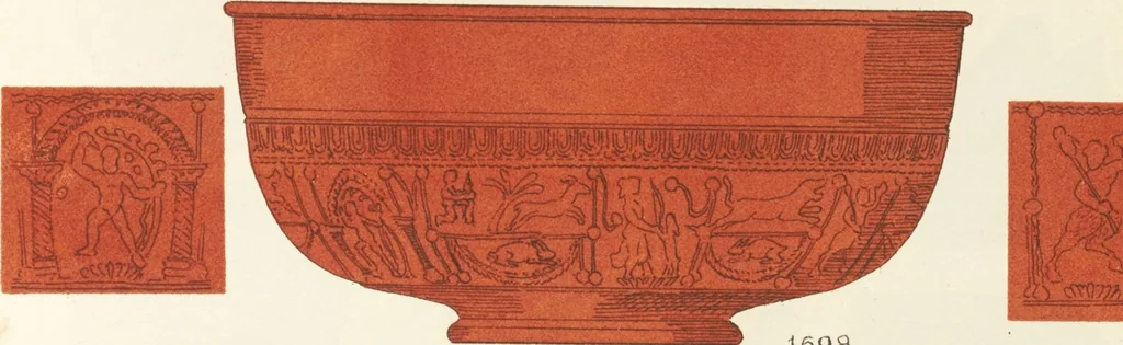 An illustration from Beschreibung römischer Altertümer [volume 2] / gesammelt von Carl Anton Niessen, 1911, leaf 127