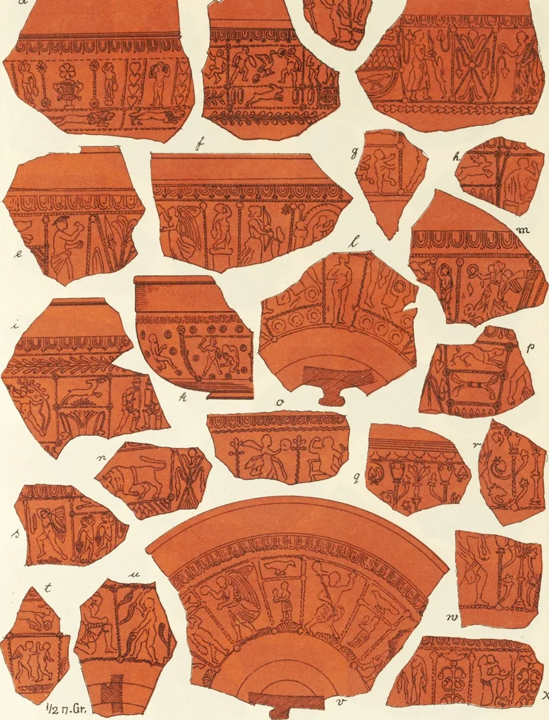 An illustration from Beschreibung römischer Altertümer [volume 2] / gesammelt von Carl Anton Niessen, 1911, leaf 135