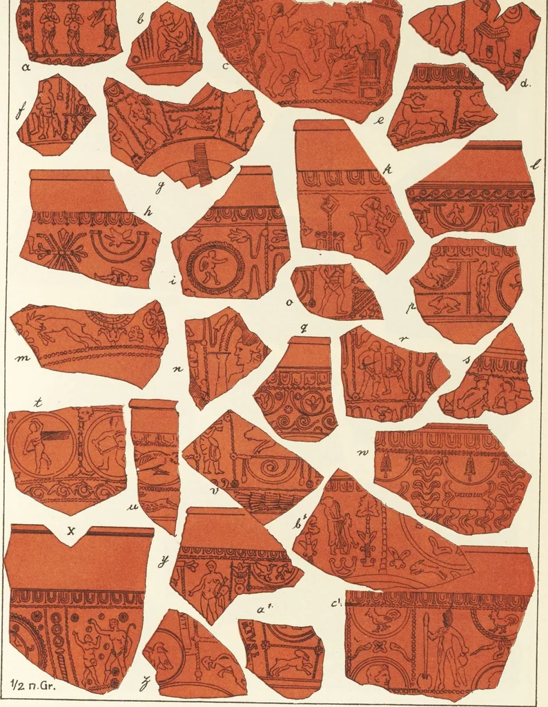 An illustration from Beschreibung römischer Altertümer [volume 2] / gesammelt von Carl Anton Niessen, 1911, leaf 137