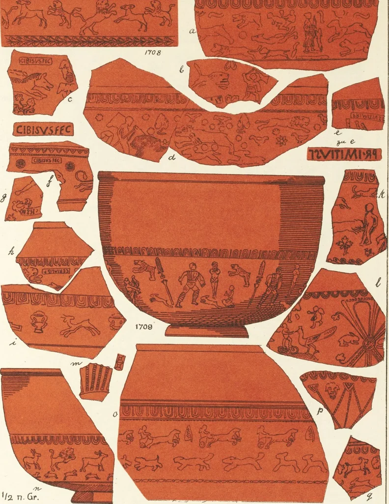 An illustration from Beschreibung römischer Altertümer [volume 2] / gesammelt von Carl Anton Niessen, 1911, leaf 143