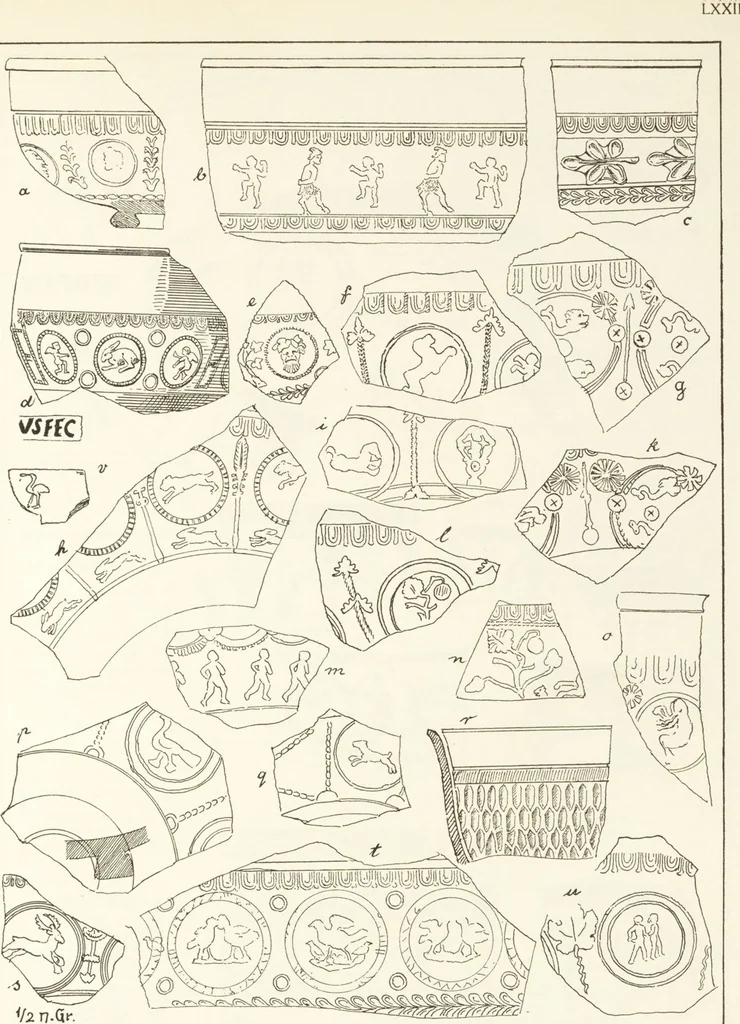 An illustration from Beschreibung römischer Altertümer [volume 2] / gesammelt von Carl Anton Niessen, 1911, leaf 145