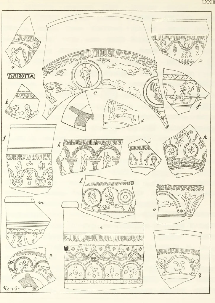 An illustration from Beschreibung römischer Altertümer [volume 2] / gesammelt von Carl Anton Niessen, 1911, leaf 147