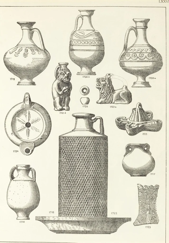 An illustration from Beschreibung römischer Altertümer [volume 2] / gesammelt von Carl Anton Niessen, 1911, leaf 153