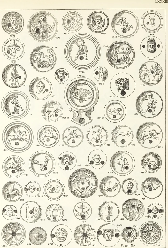 An illustration from Beschreibung römischer Altertümer [volume 2] / gesammelt von Carl Anton Niessen, 1911, leaf 167