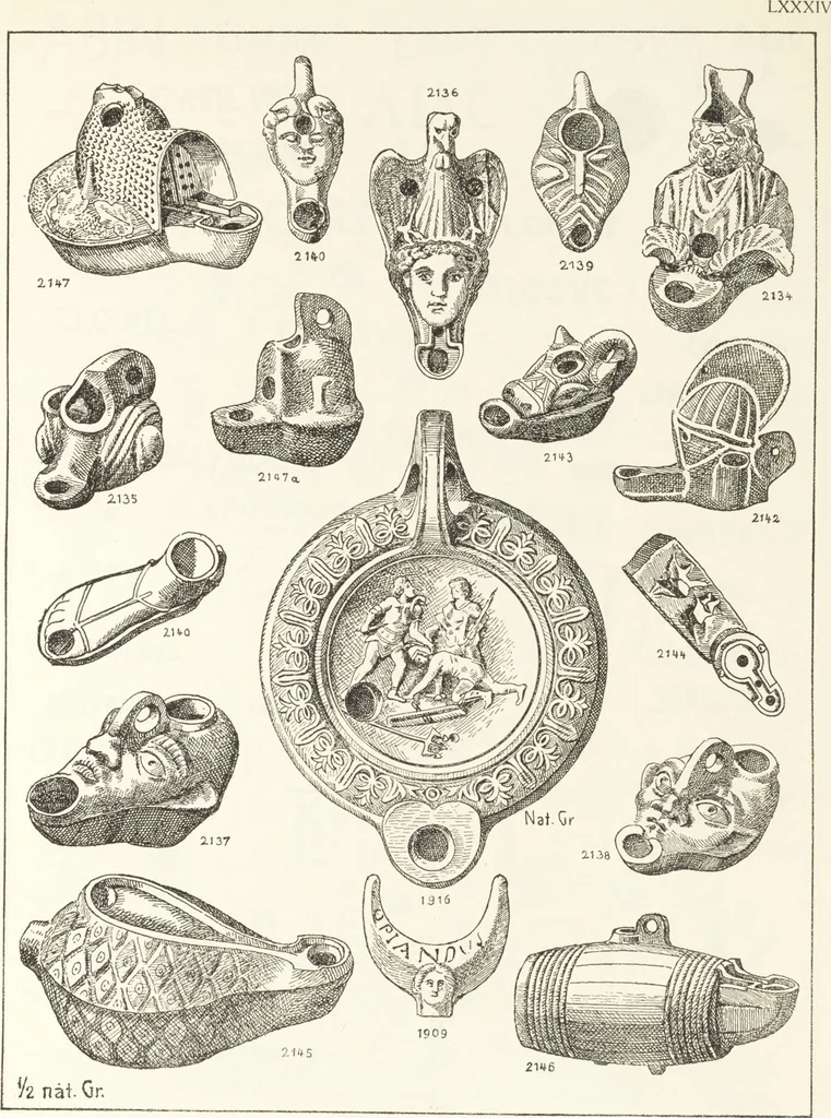 An illustration from Beschreibung römischer Altertümer [volume 2] / gesammelt von Carl Anton Niessen, 1911, leaf 169