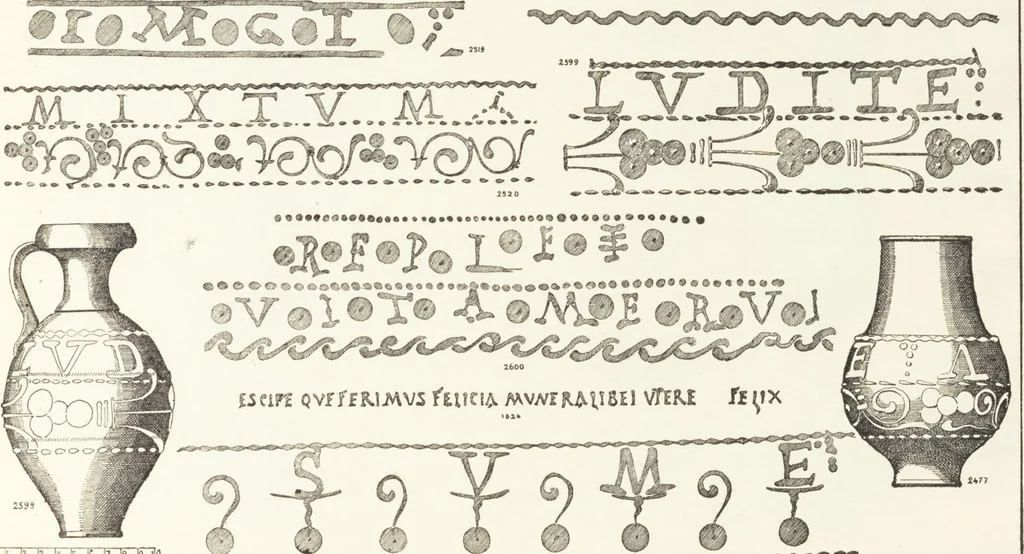 An illustration from Beschreibung römischer Altertümer [volume 2] / gesammelt von Carl Anton Niessen, 1911, leaf 183