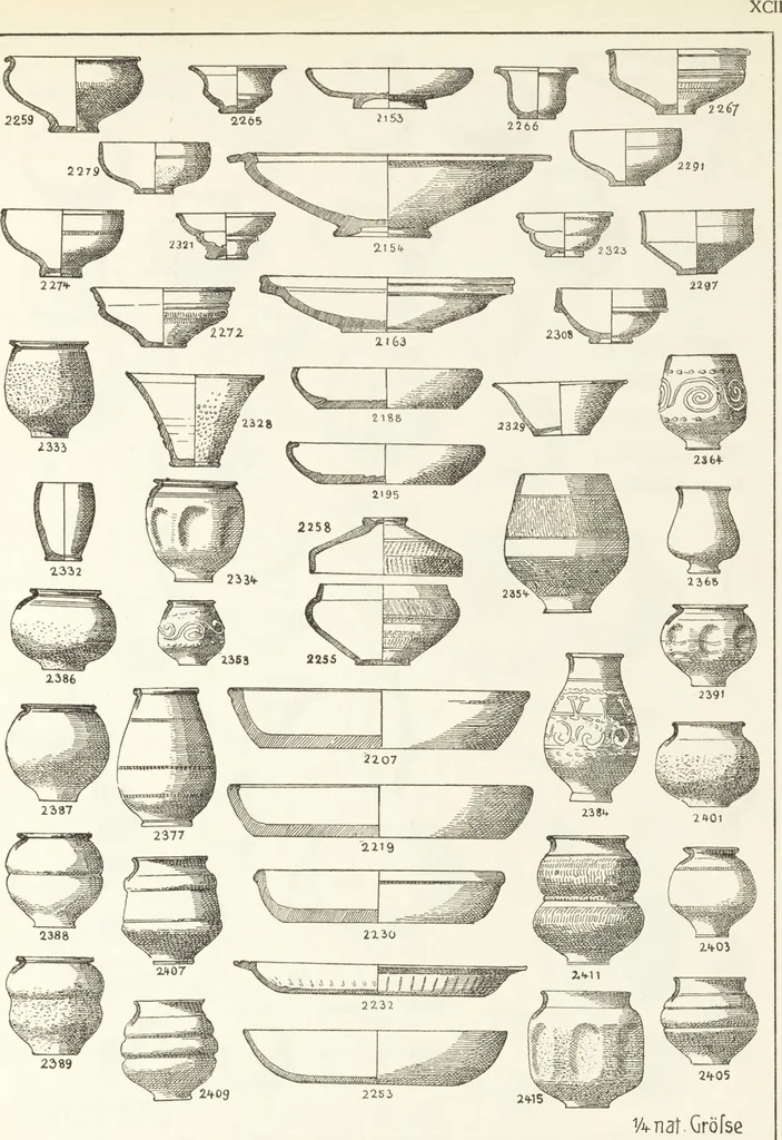 An illustration from Beschreibung römischer Altertümer [volume 2] / gesammelt von Carl Anton Niessen, 1911, leaf 185