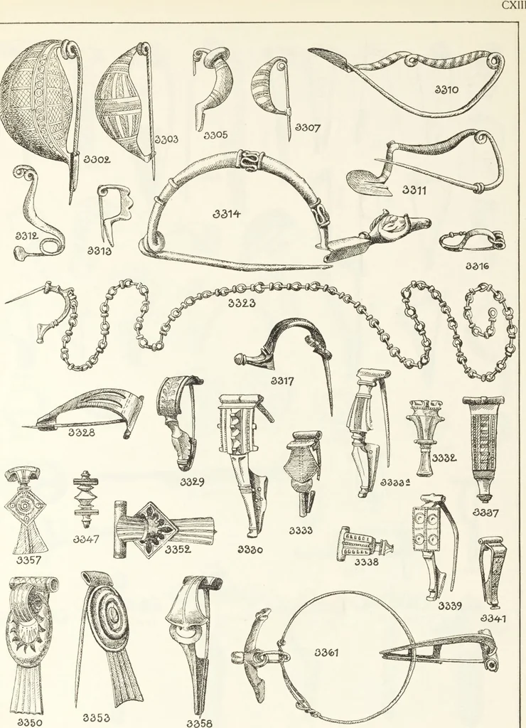 An illustration from Beschreibung römischer Altertümer [volume 2] / gesammelt von Carl Anton Niessen, 1911, leaf 227