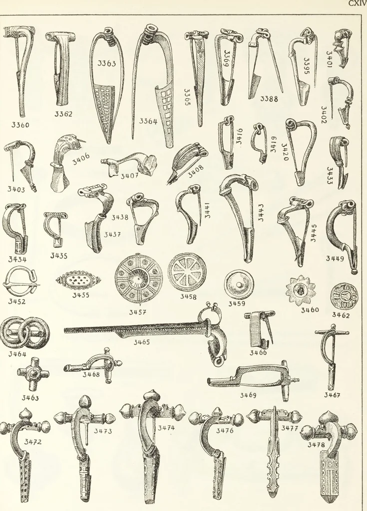 An illustration from Beschreibung römischer Altertümer [volume 2] / gesammelt von Carl Anton Niessen, 1911, leaf 229