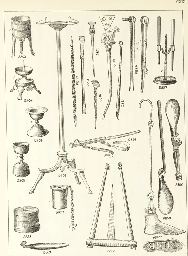 An illustration from Beschreibung römischer Altertümer [volume 2] / gesammelt von Carl Anton Niessen, 1911, leaf 243