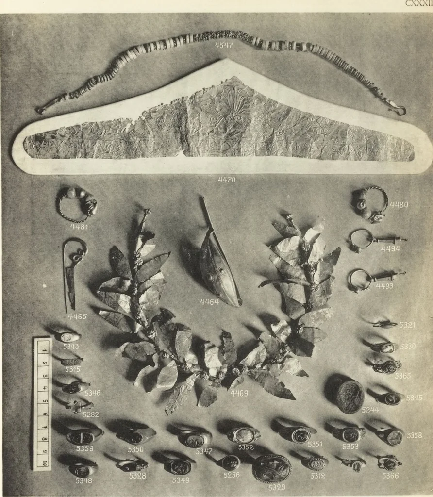 An illustration from Beschreibung römischer Altertümer [volume 2] / gesammelt von Carl Anton Niessen, 1911, leaf 265