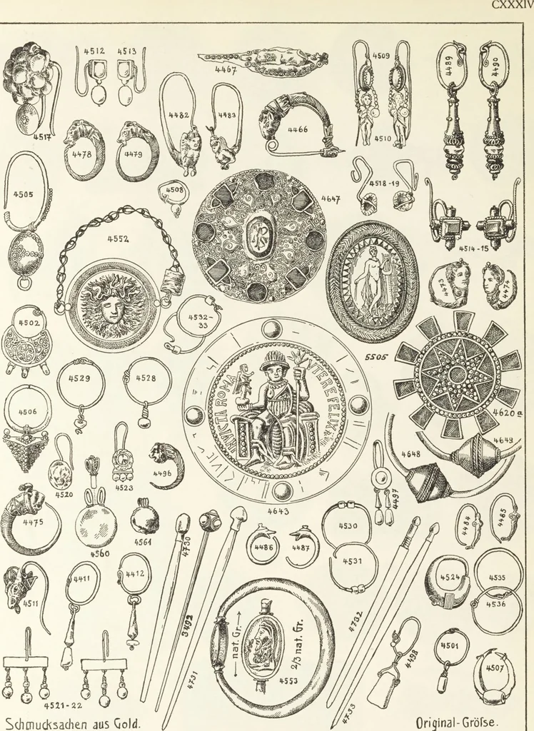 An illustration from Beschreibung römischer Altertümer [volume 2] / gesammelt von Carl Anton Niessen, 1911, leaf 269