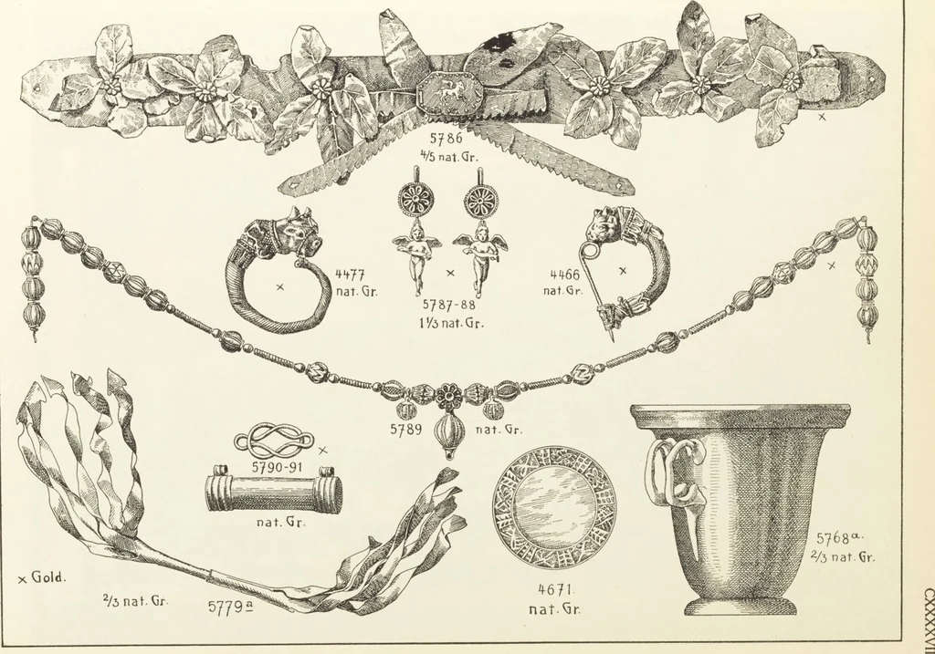An illustration from Beschreibung römischer Altertümer [volume 2] / gesammelt von Carl Anton Niessen, 1911, leaf 295