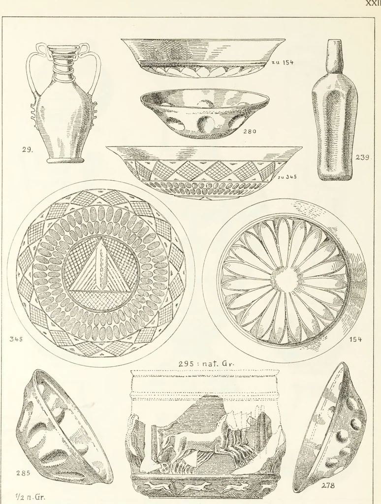 An illustration from Beschreibung römischer Altertümer [volume 2] / gesammelt von Carl Anton Niessen, 1911, leaf 45